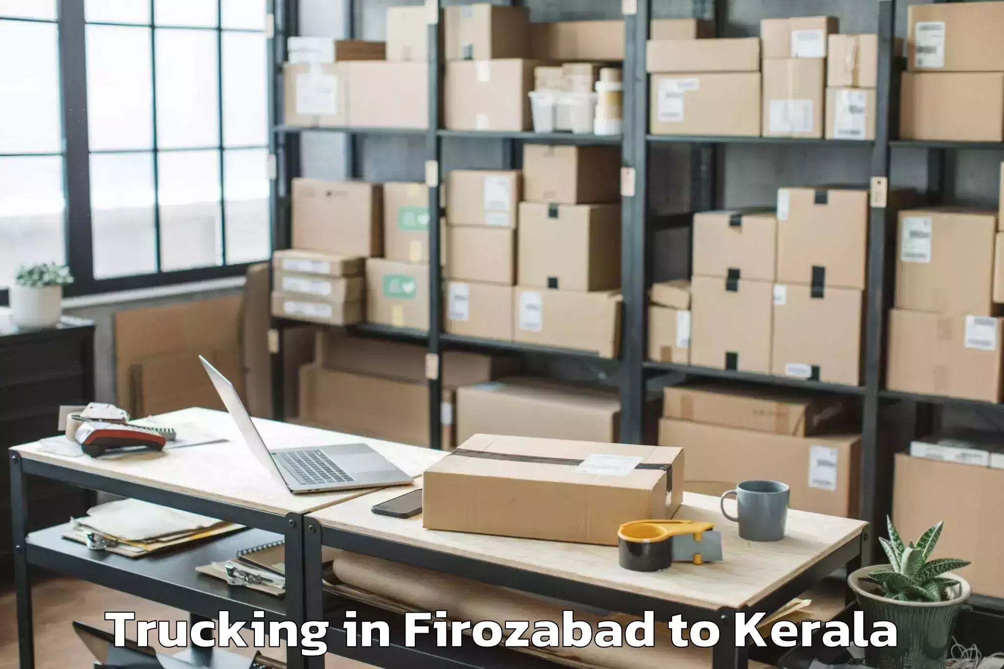 Reliable Firozabad to Haripad Trucking